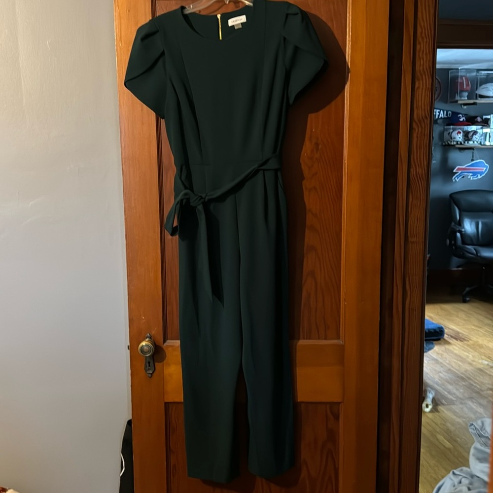 NWOT Calvin Klein Emerald Green Jumpsuit